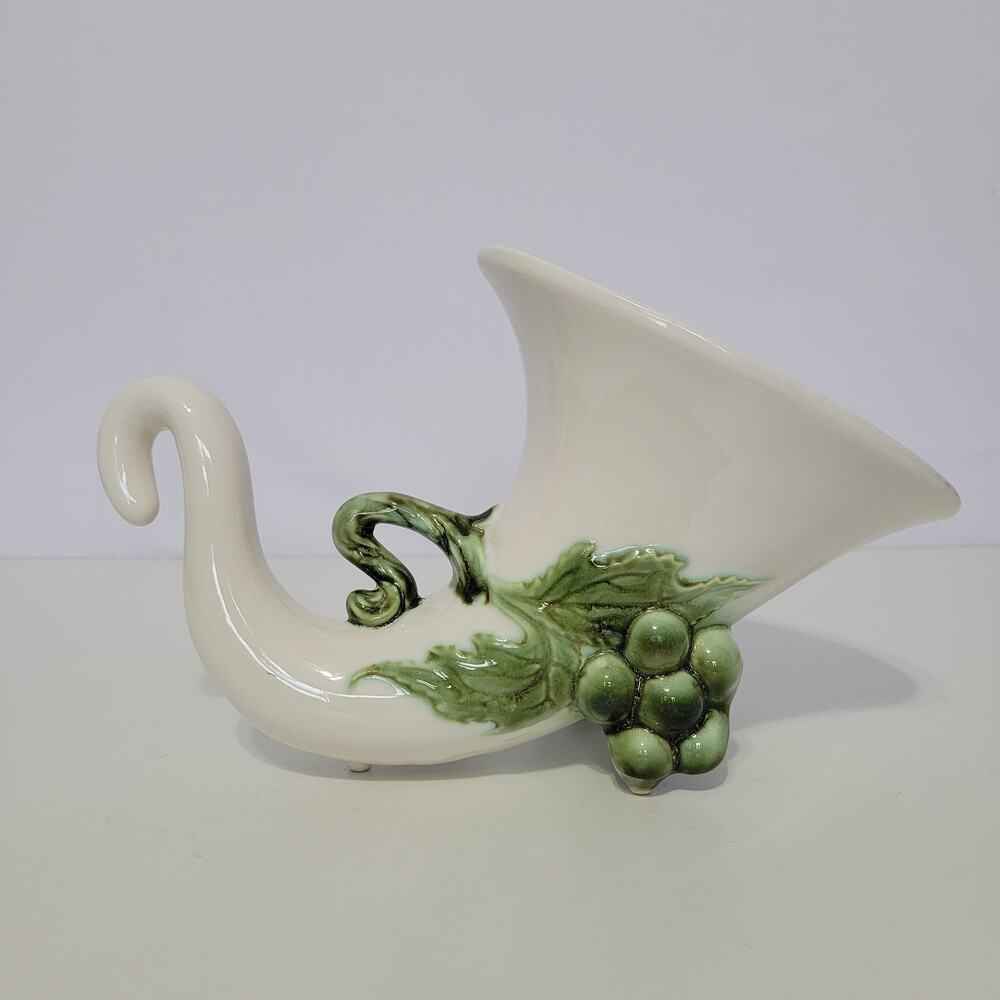 Vintage Hull Tokay Cornucopia Planter Vase 11 x 6.5" Art Pottery